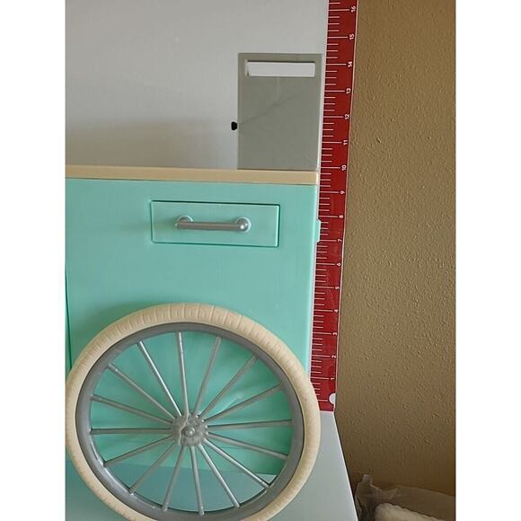 Our Generation Hot Dog Stand Food Cart *FLAWED* Incomplete Set - Picture 6 of 14